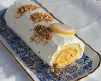 Bûche de Noël à la pâte de calissons