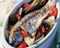 Truite portion rôtie à l'anis