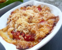 Crumble à la tomate et au chèvre