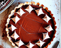 Tarte au chocolat façon 'Bounty'