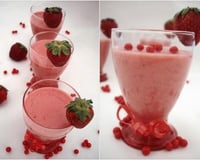 Mousse de fraises au fromage blanc