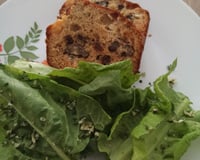 Cake chèvre noix