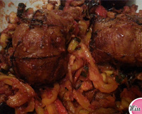 Paupiettes de veau et ratatouille à l'Actifry