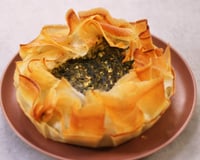 Spanakopita - Tarte épinards feta et feuille de brick