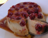 Crème renversée de foie gras aux groseilles