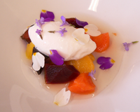 Variation sucrée de légumes racine, glace céleri