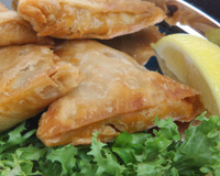 Bricks au poulet et citron confit