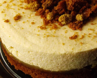 Le triple épice : entremet de pain d'épices, confiture de pomme de terre et mousse à la vanille