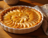 Tarte aux pommes sur pâte brisée