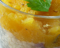 Verrine orientale et sa gelée de carottes au cumin