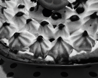 Cake en noir et blanc