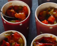 Verrine de salade mechouia