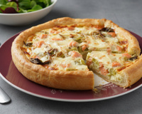 Quiche au saumon et aux poireaux facile