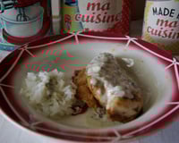 Poulet grillé sauce poire Roquefort