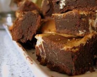 Brownie chocolat vanille