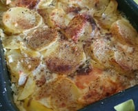 Gratin de pommes de terre à l'ail