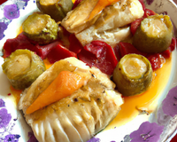 Filets de soles sauce cactus et ses  cœurs d artichauts