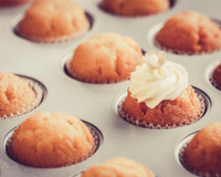 Cupcakes au chocolat blanc