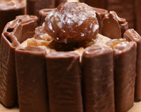 Mini-charlottes à la crème de marrons et crêpes dentelle au lait et épices de noël