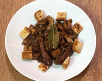 Mijoté de bœuf aux champignons confits à la bière
