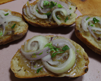 Tartines à l'oignon