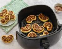 Palmiers sucrés Nutella et noisettes au Air Fryer