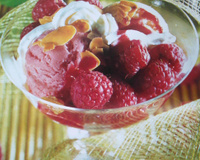 Framboises melba à ma façon