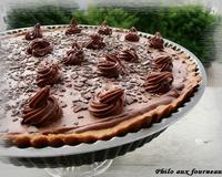 Mariage du caramel et du chocolat dans une tarte, parfait !