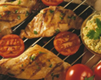 Epaules de lapin au barbecue