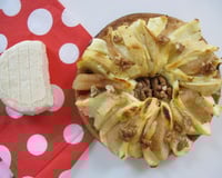 tarte poire, pomme, noix et Saint-Marcellin