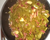 Wok d'haricots plats