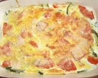 Courgettes en gratin