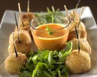 Des croquettes de pomme de terre avec le coeur fondant de fromage à raclette Richesmonts.