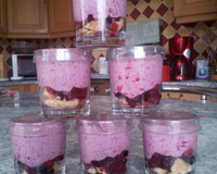 Mousse d'été facon tarte aux fraise
