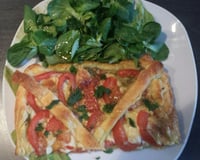 Tarte tomates mozzarella maison