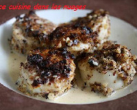 Boudin blanc pané aux noisettes