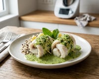 Filets de poisson, sauce à l'oseille, au thermomix