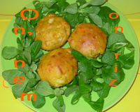 Moelleux au surimi, au curcuma et à la coriandre