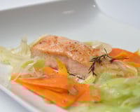 Saumon vapeur et ses légumes