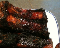 Travers de porc marinés au miel