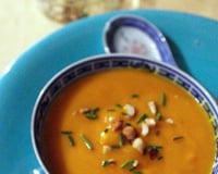Soupe de potimarron aux noisettes