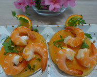 Crevettes à la mimolette