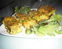 C'est le principe de notre tagine, une sorte de quiche sans pâte.