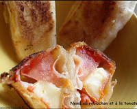 Nems au reblochon et à la tomate