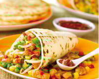 Tortillas de blé aux dés de poulet