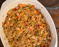 Nouilles chinoises aux crevettes à ma façon