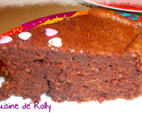 Gâteau au chocolat et lait de coco