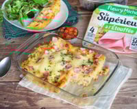 Cannellonis au jambon et sauce béchamel au chorizo