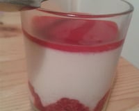 Panna cotta et ses framboises
