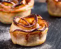 Mini-tartelettes fleurs de pommes